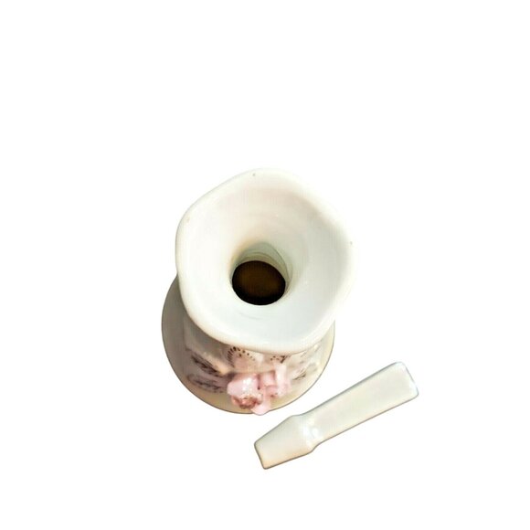 Betson Hand Painted Perfume Bottle Gold Japanese Vanity Japan RARE MCM Lusterwar - Picture 2 of 7